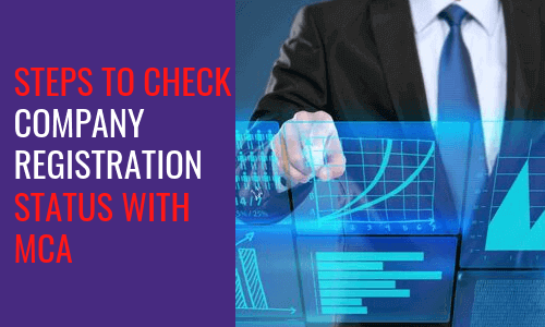 Steps to check company registration status with MCA