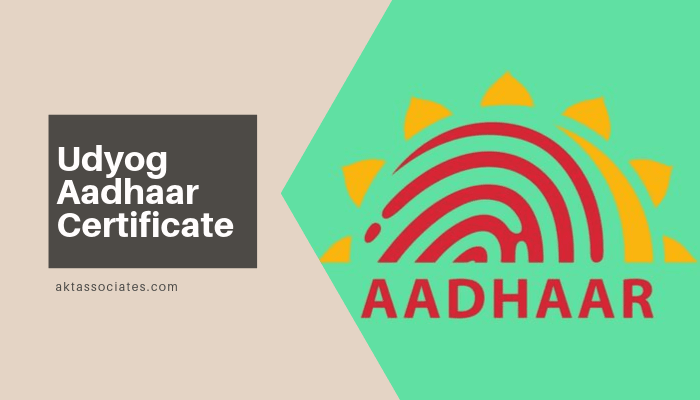 Udyog Aadhaar Certificate 
