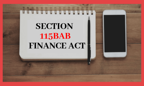 Section 115BAB by Finance Act