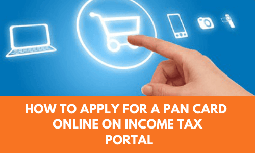 how to apply for a pan card online on Income tax portal