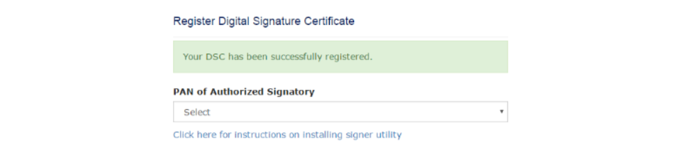 Registration of DSC on GST Portal