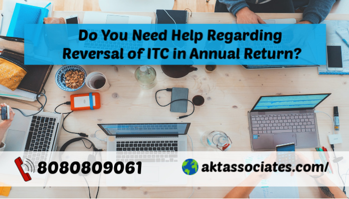 Reversal of ITC in Annual Return