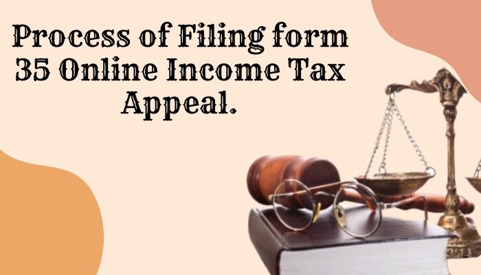 Process of Filing form 35 Online Income Tax Appeal