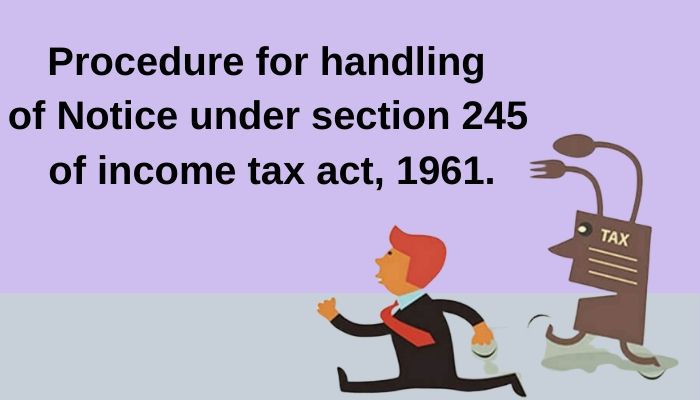 Sec-245 of Income Tax Act 1961.