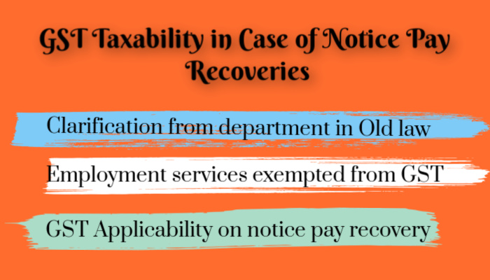 gst taxability in case of notice reply