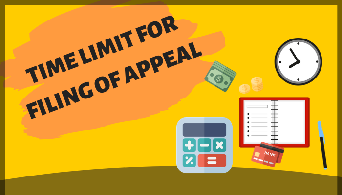 time limit for filing of appeal 