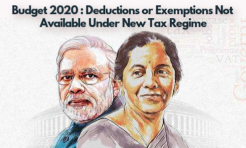 Exemption as per budget 2020