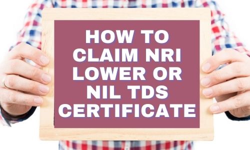 NIL TDS certificate
