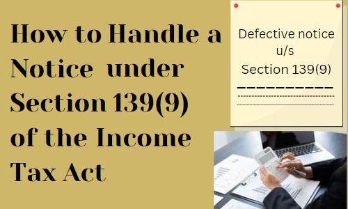 notice under Section 139(9)